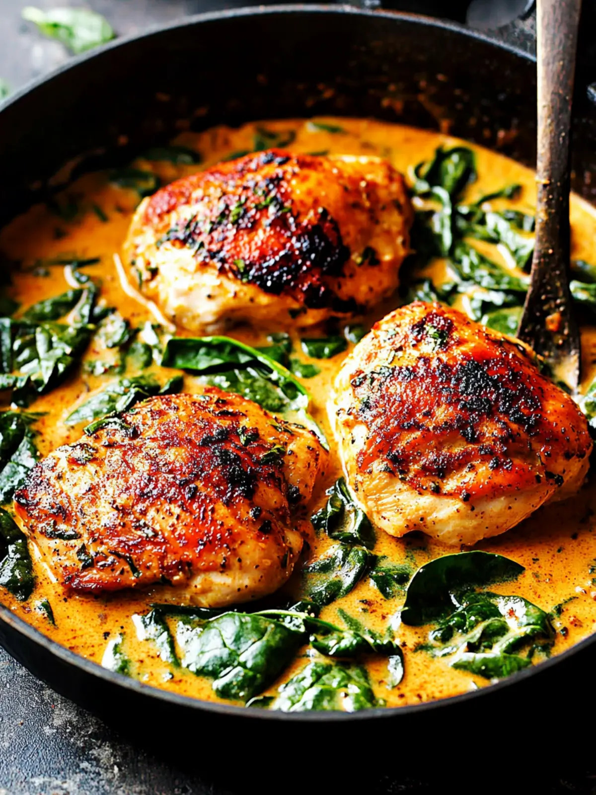 Creamy Paprika Chicken and Spinach: Comfort Food Bliss 4 Creamy Paprika Chicken and Spinach