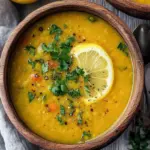 Vegan Lemon Lentil Soup with Turmeric for Cozy Nights 8 Vegan Lemon Lentil Soup with Turmeric