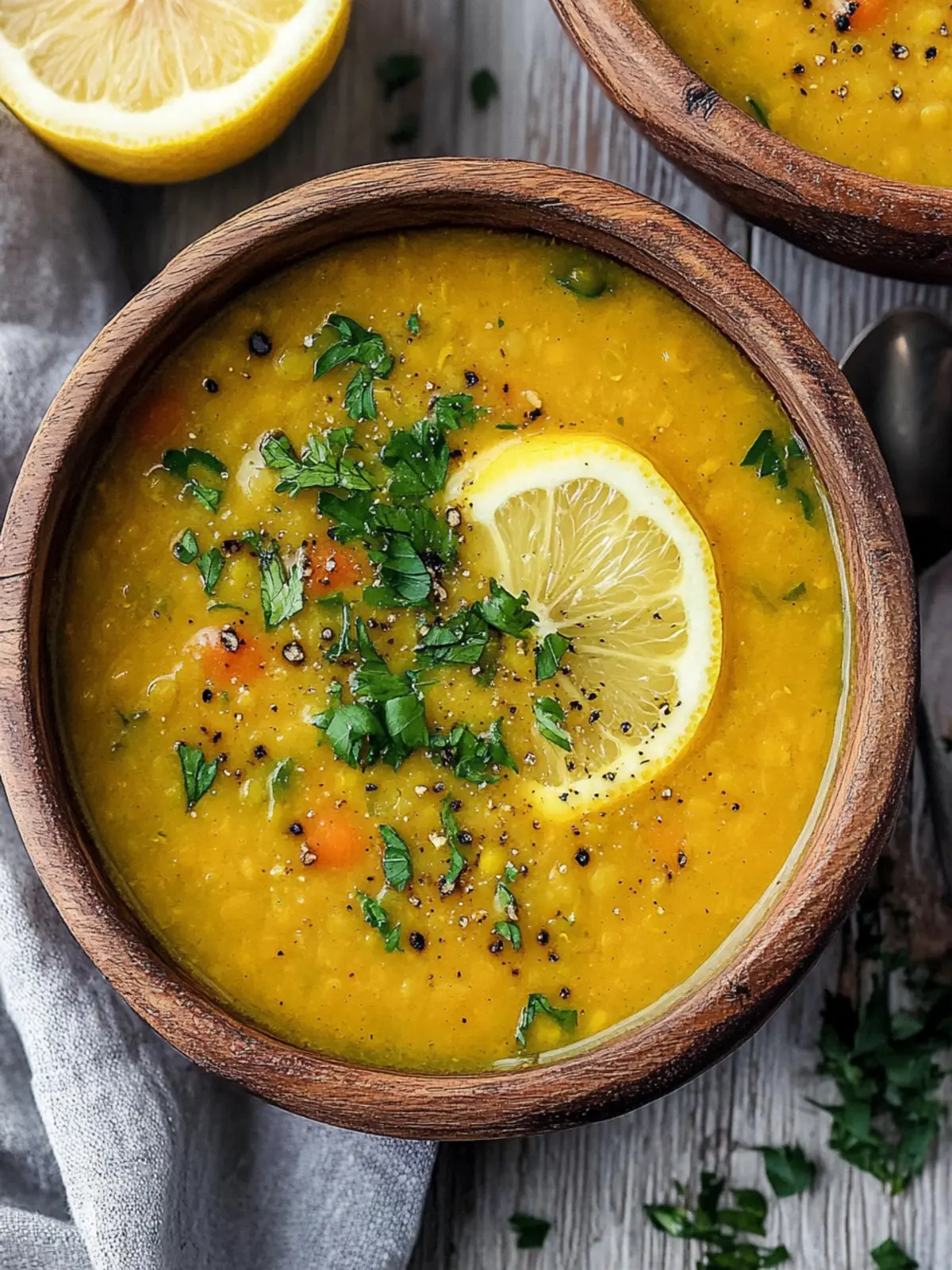 Vegan Lemon Lentil Soup with Turmeric for Cozy Nights 5 Vegan Lemon Lentil Soup with Turmeric