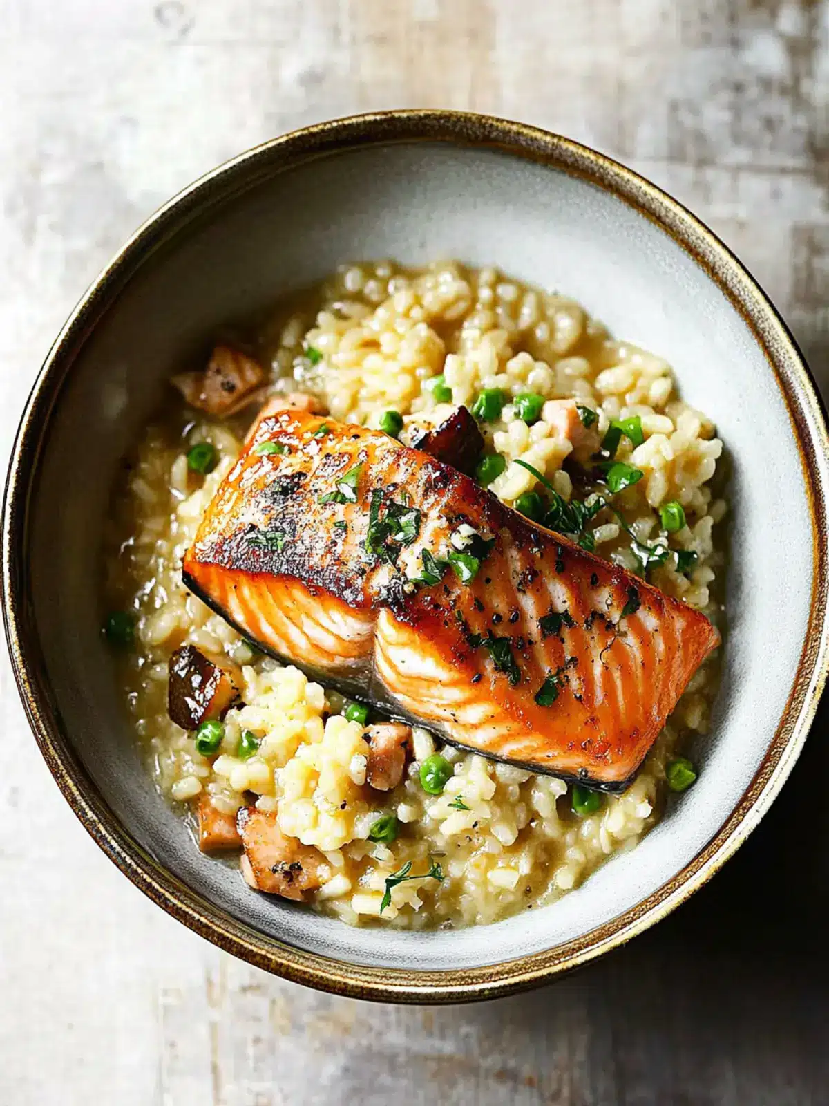Irresistible Japanese Style Risotto with Seared Salmon Delight 3 Japanese Style Risotto with Seared Salmon