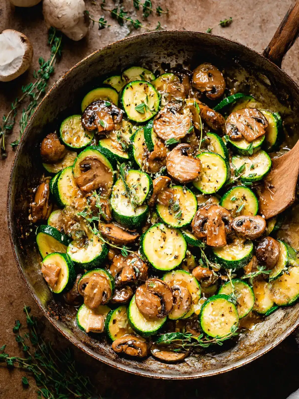 Savory Skillet Zucchini and Mushrooms for a Quick Dinner Delight 5 Skillet Zucchini and Mushrooms