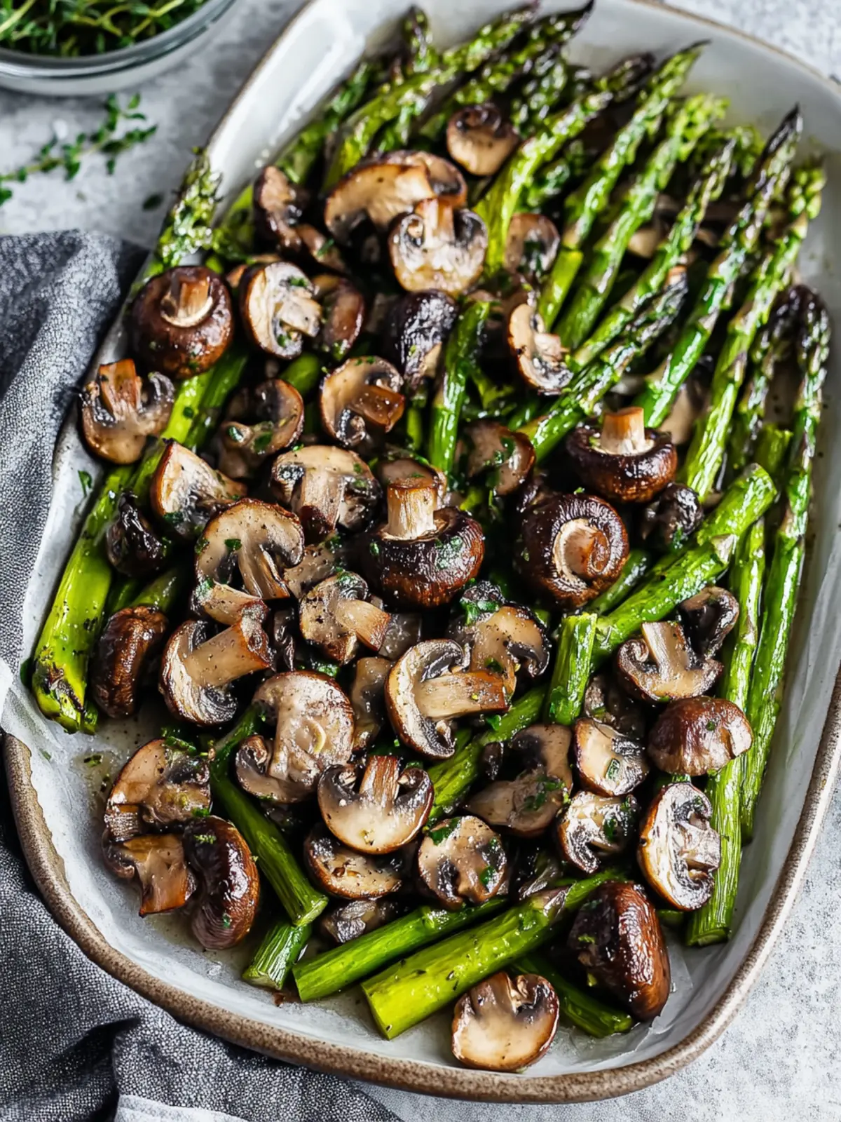 Savory Roasted Asparagus and Mushrooms You'll Love Making 3 Roasted Asparagus and Mushrooms