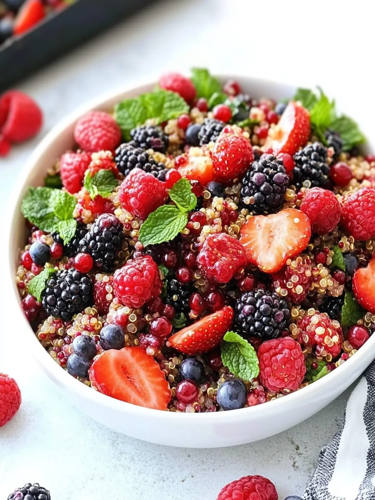 Bursting Berry Quinoa Salad to Brighten Your Day 4 Berry Quinoa Salad