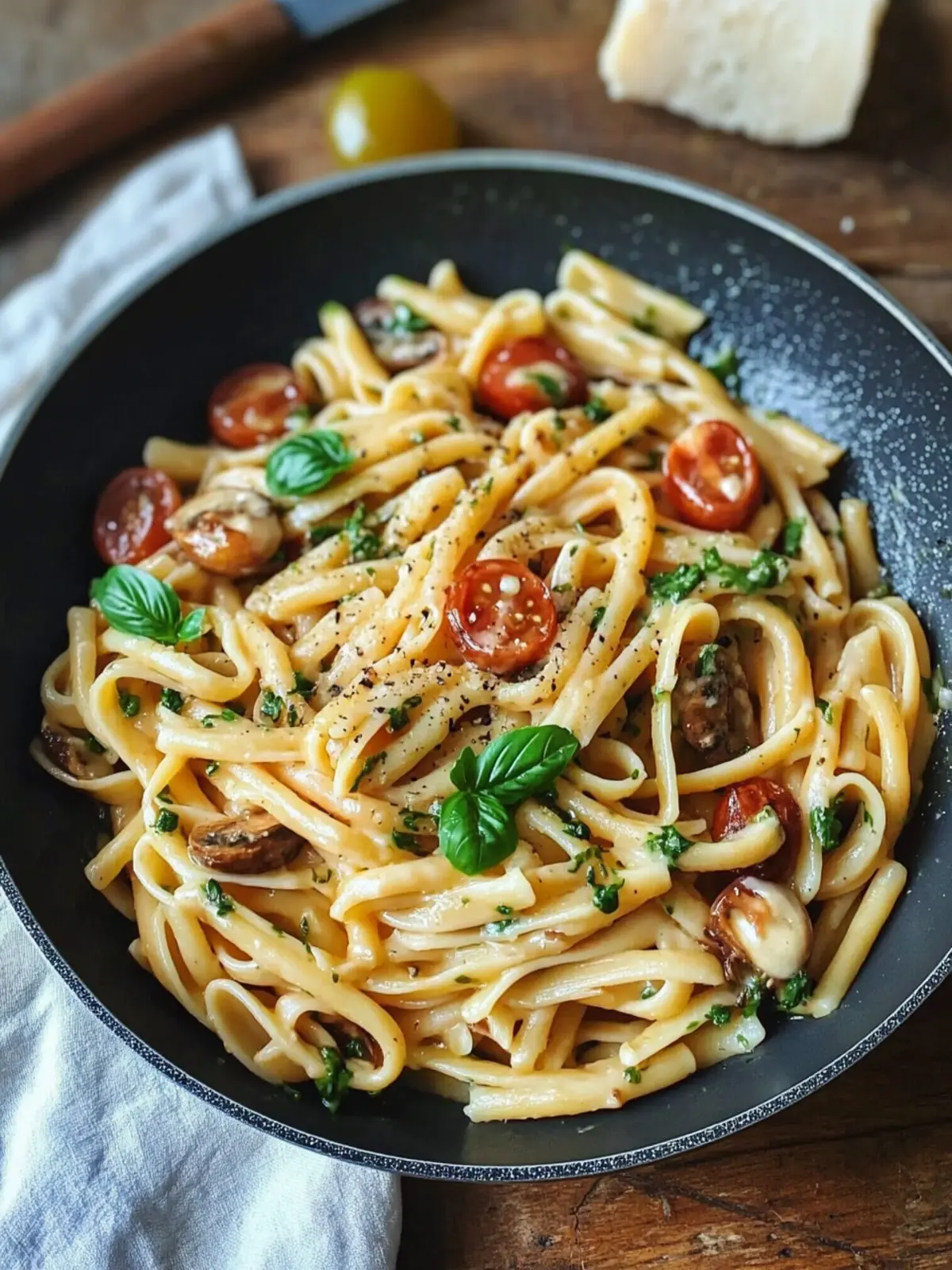 Delicious Light Pasta Da Vinci with Chicken and Mushrooms 4 Light Pasta Da Vinci