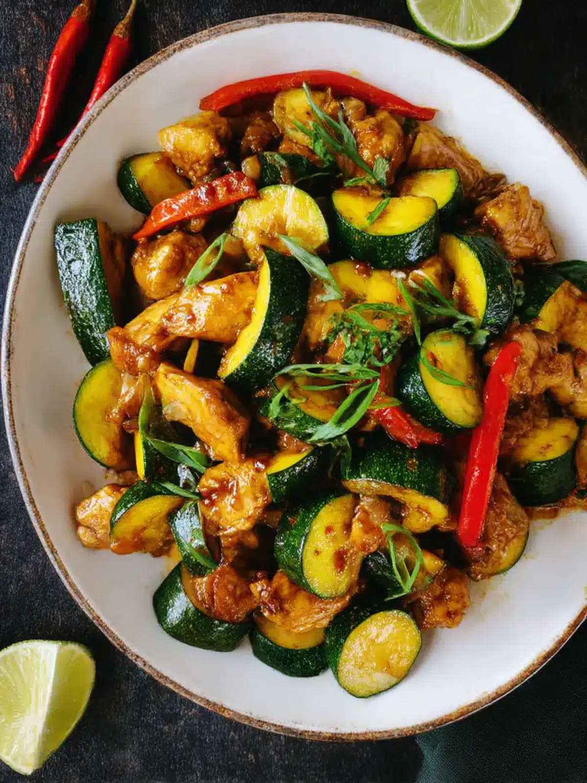 Zucchini Chicken Stir Fry in the Air Fryer: Quick and Tasty! 3 Zucchini Chicken Stir Fry in the Air Fryer