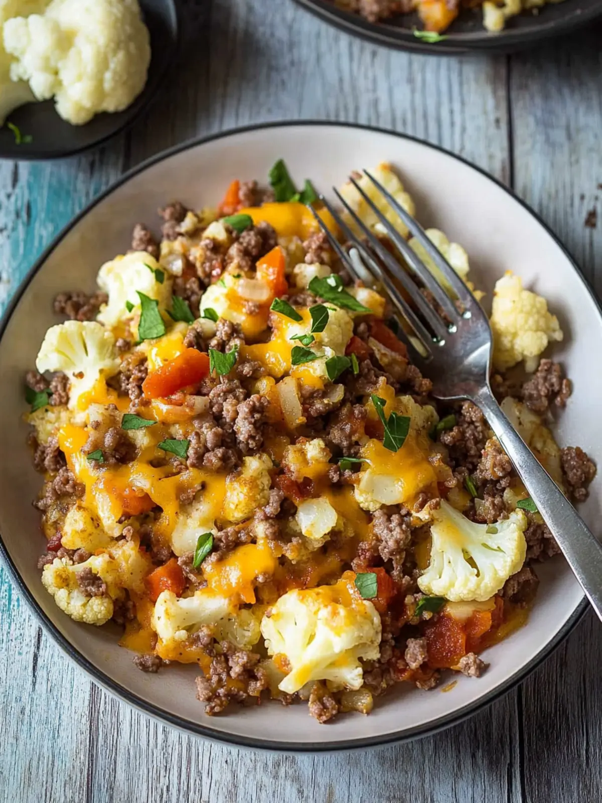 Easy Cauliflower and Ground Beef Hash for Busy Weeknights 5 Cauliflower and Ground Beef Hash