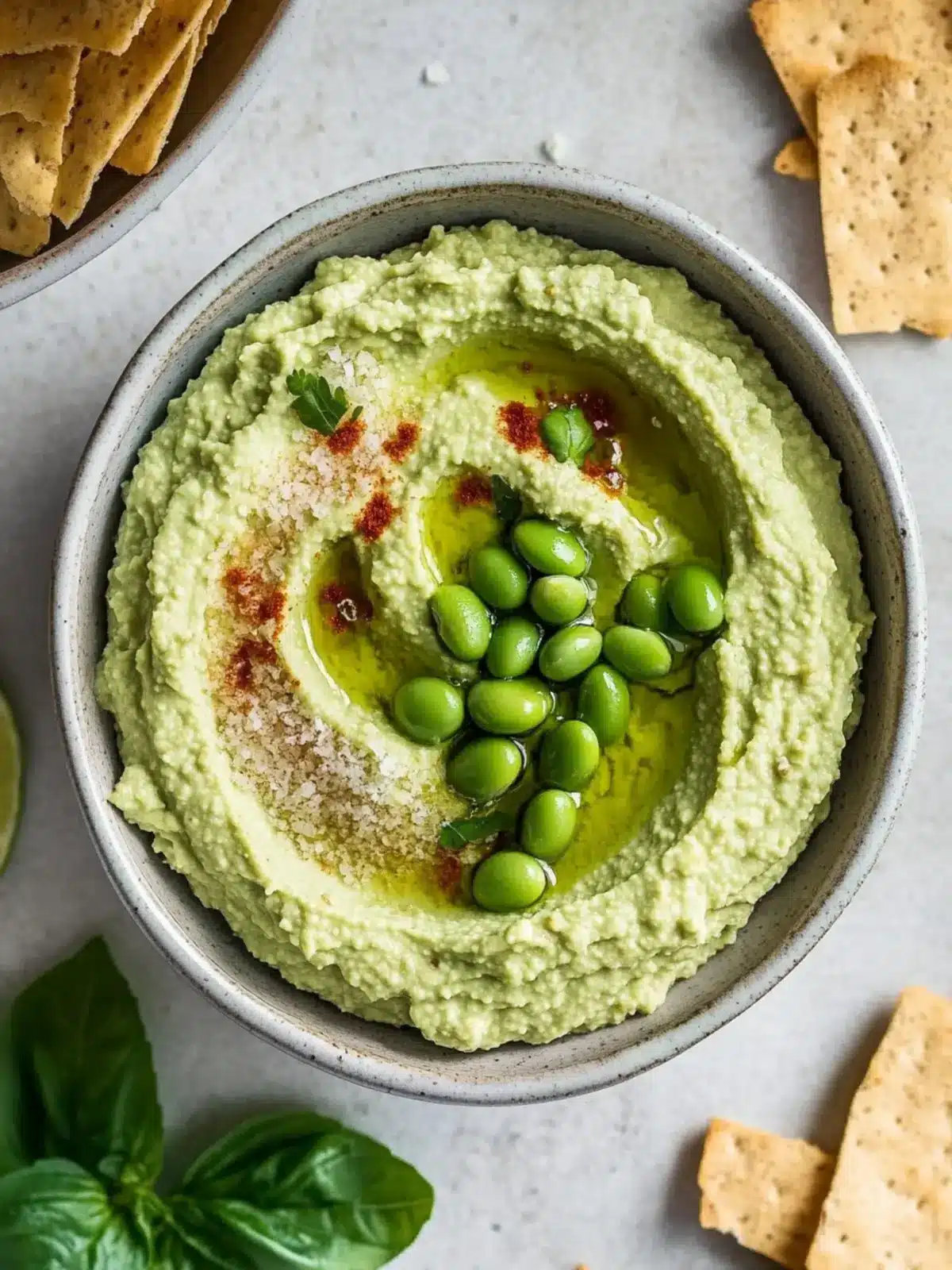 Creamy Edamame Hummus: A Fresh Twist on Your Snack Time 2 Edamame Hummus