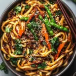 Savory Vegan Sesame Yaki Udon Noodles for Cozy Nights 6 Vegan Sesame Yaki Udon Noodles