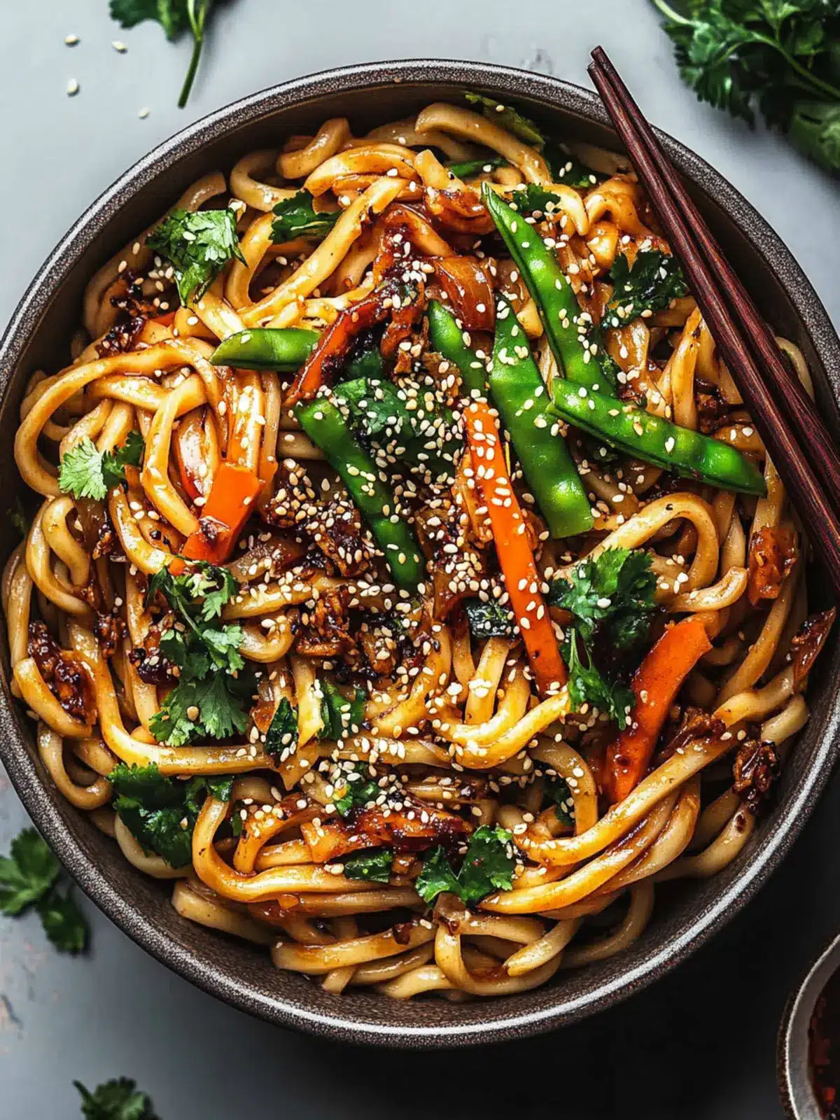 Savory Vegan Sesame Yaki Udon Noodles for Cozy Nights 5 Vegan Sesame Yaki Udon Noodles