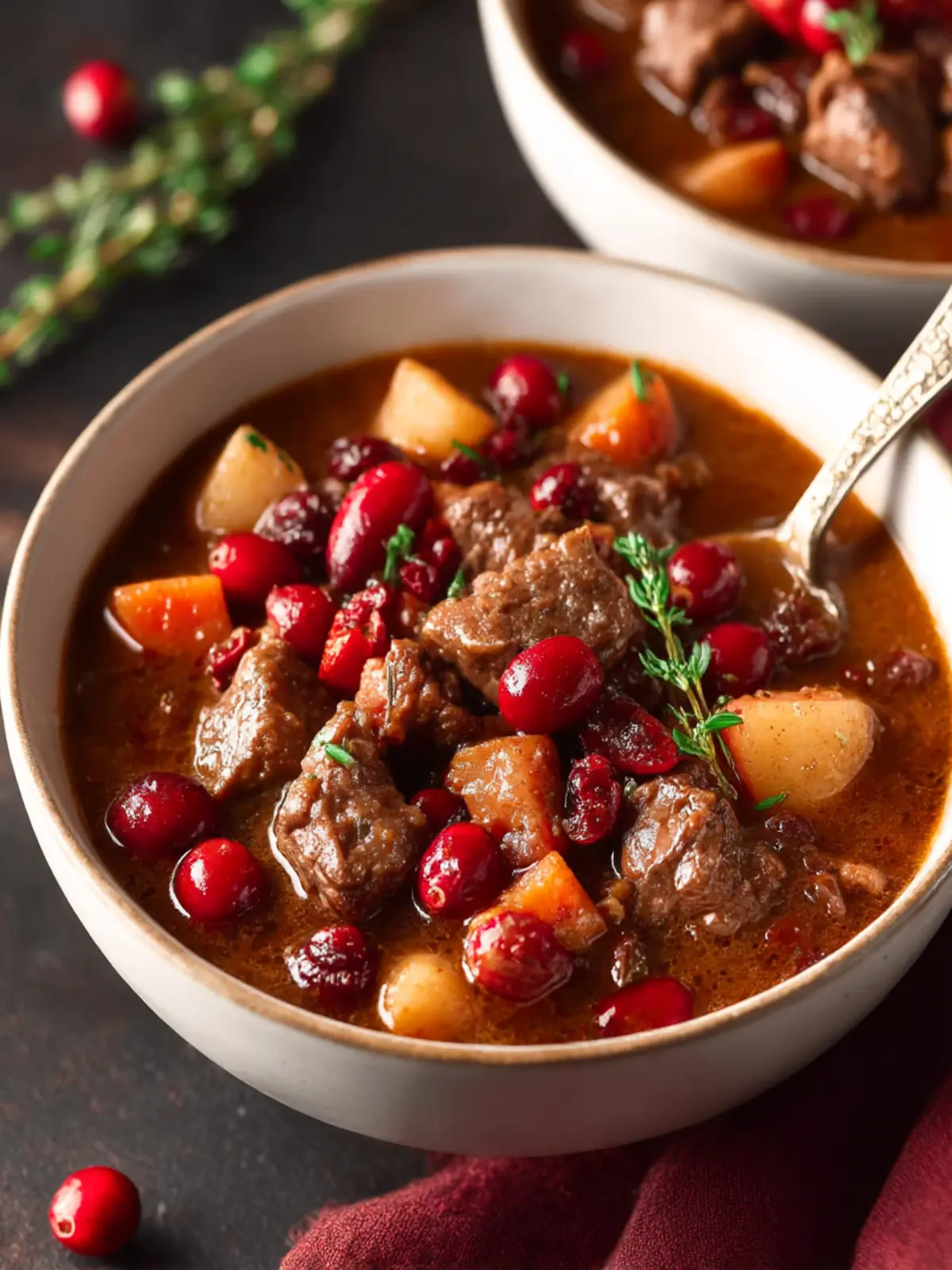 Comforting Cranberry Apple Beef Stew for Cozy Nights 2 Cranberry Apple Beef Stew