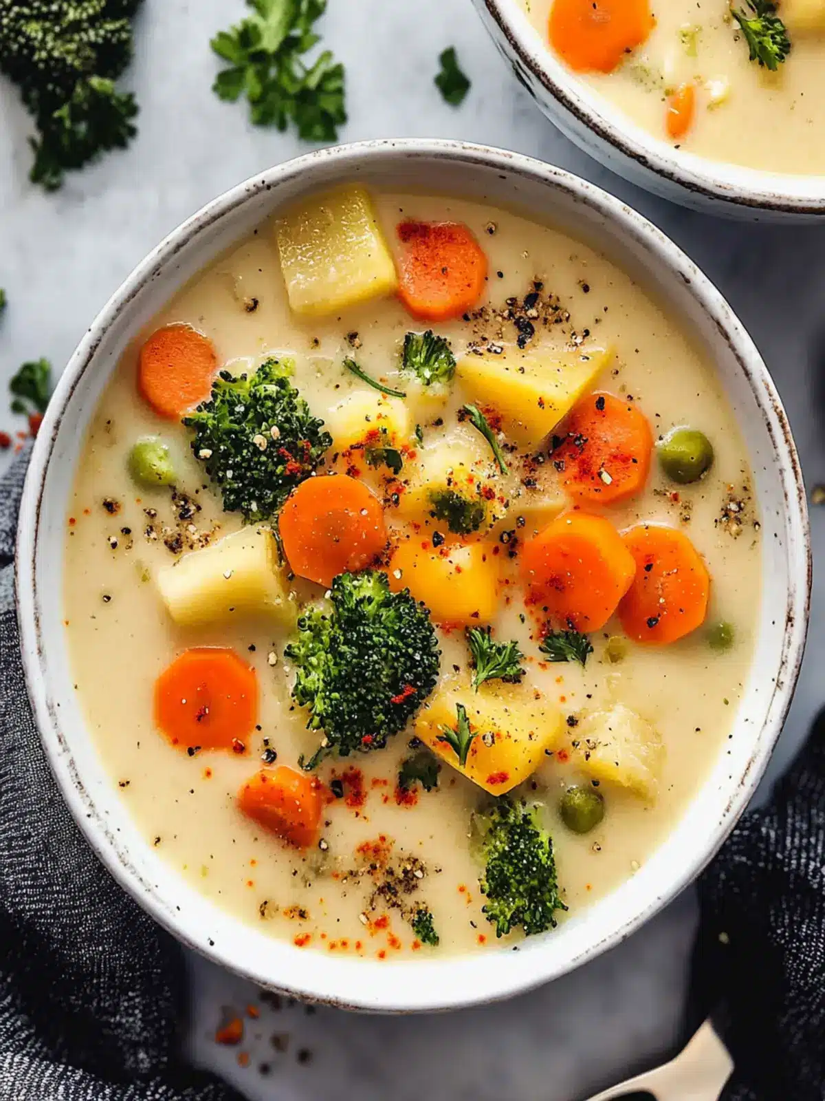 One Pot Creamy Vegetable Soup to Warm Your Soul 5 One Pot Creamy Vegetable Soup