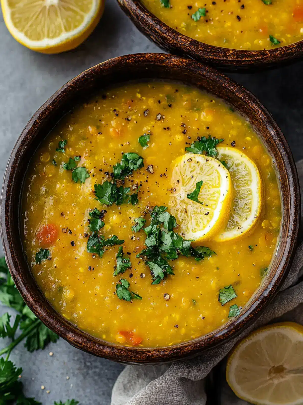 Vegan Lemon Lentil Soup with Turmeric for Cozy Nights 4 Vegan Lemon Lentil Soup with Turmeric