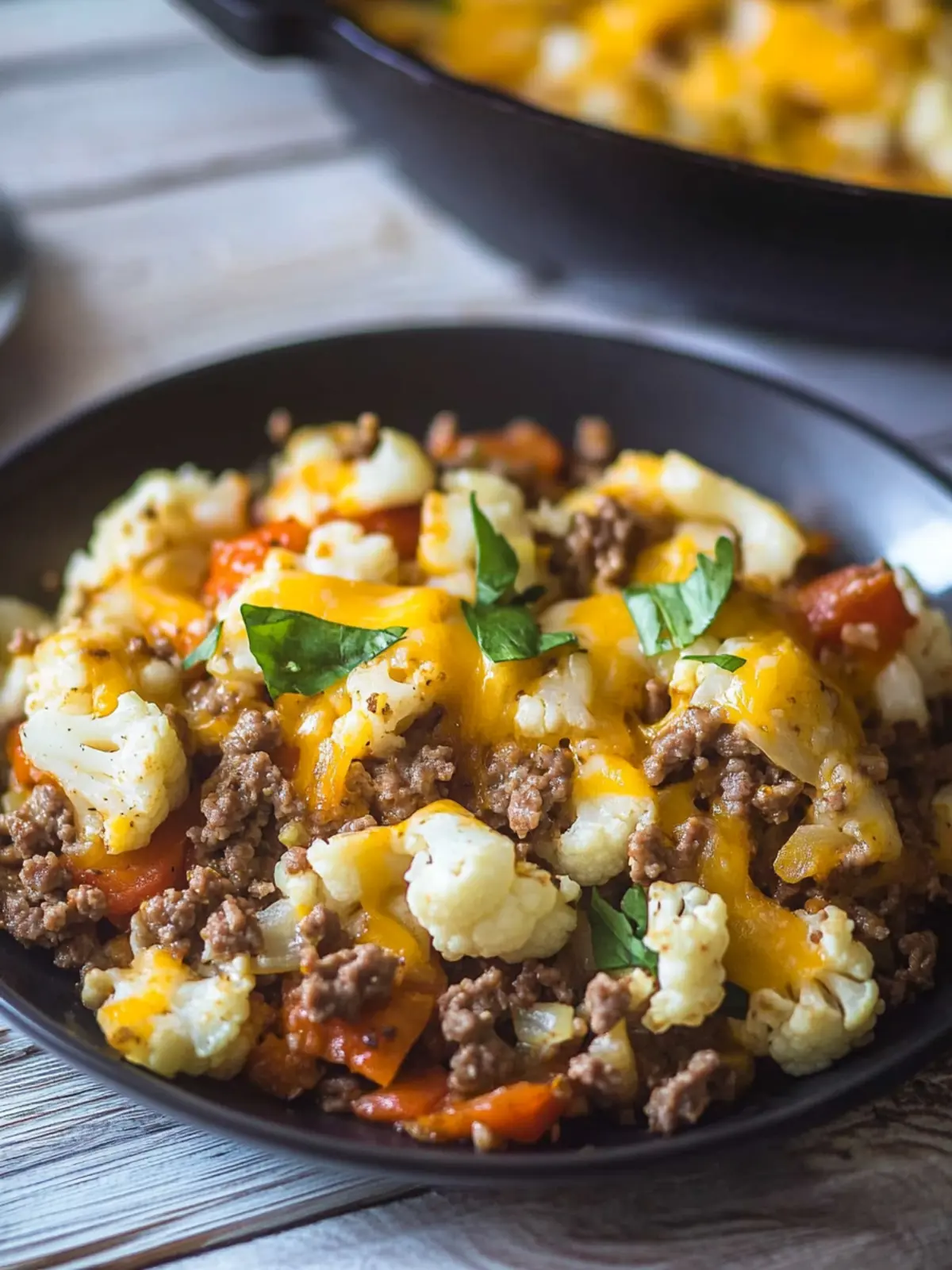 Easy Cauliflower and Ground Beef Hash for Busy Weeknights 3 Cauliflower and Ground Beef Hash