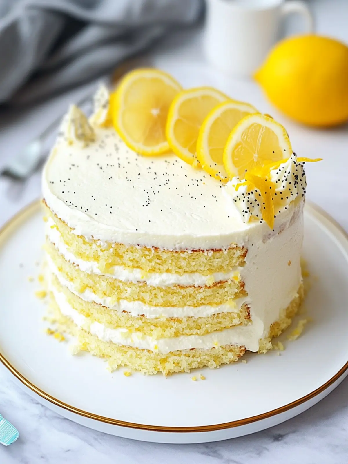 Moist & Fluffy Easy Lemon Birthday Cake Recipe to Savor 2 Easy Lemon Birthday Cake Recipe (Moist & Fluffy)
