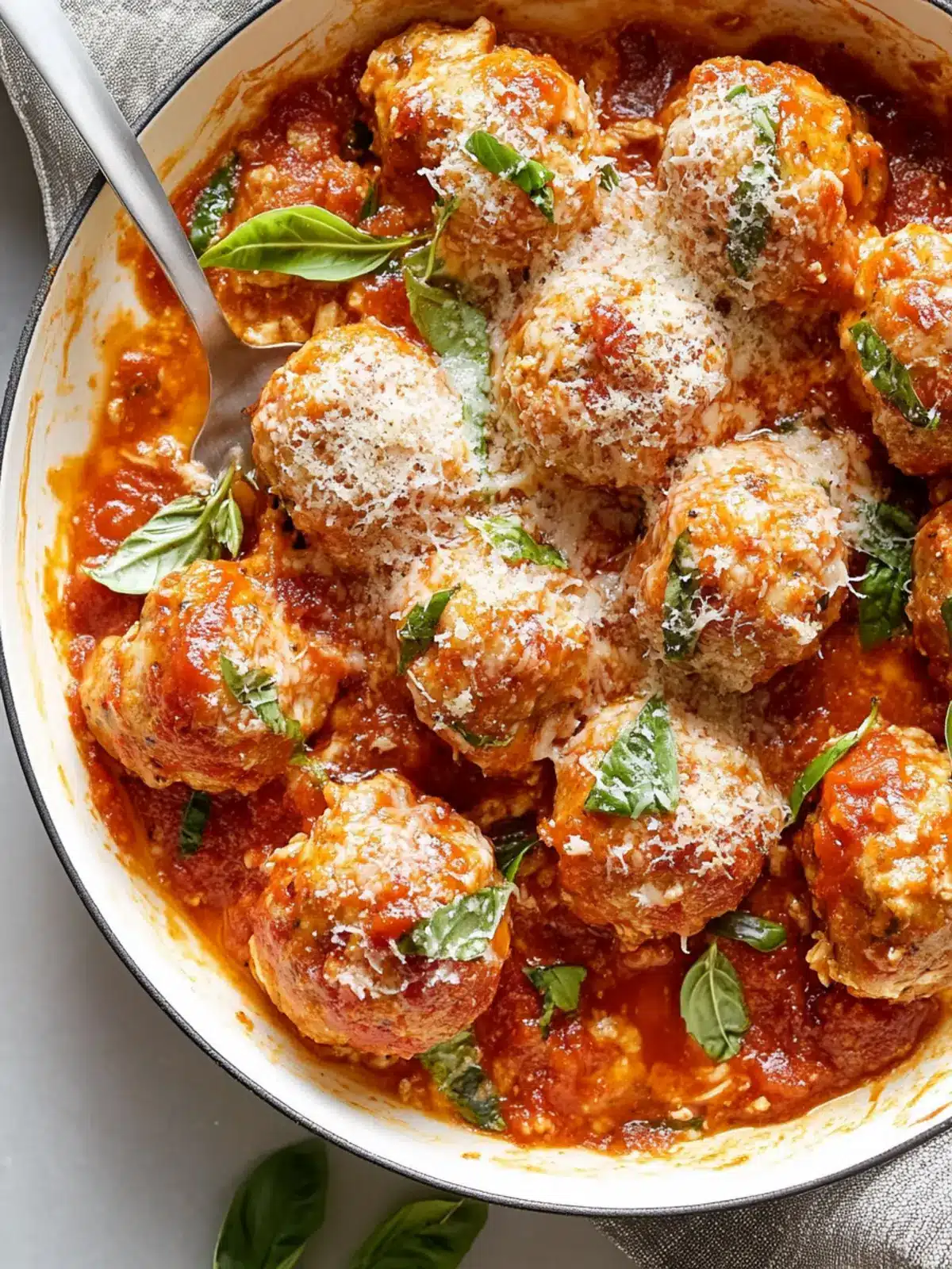 Savory Baked Chicken Parmesan Meatballs to Unleash Flavor 4 Baked Chicken Parmesan Meatballs
