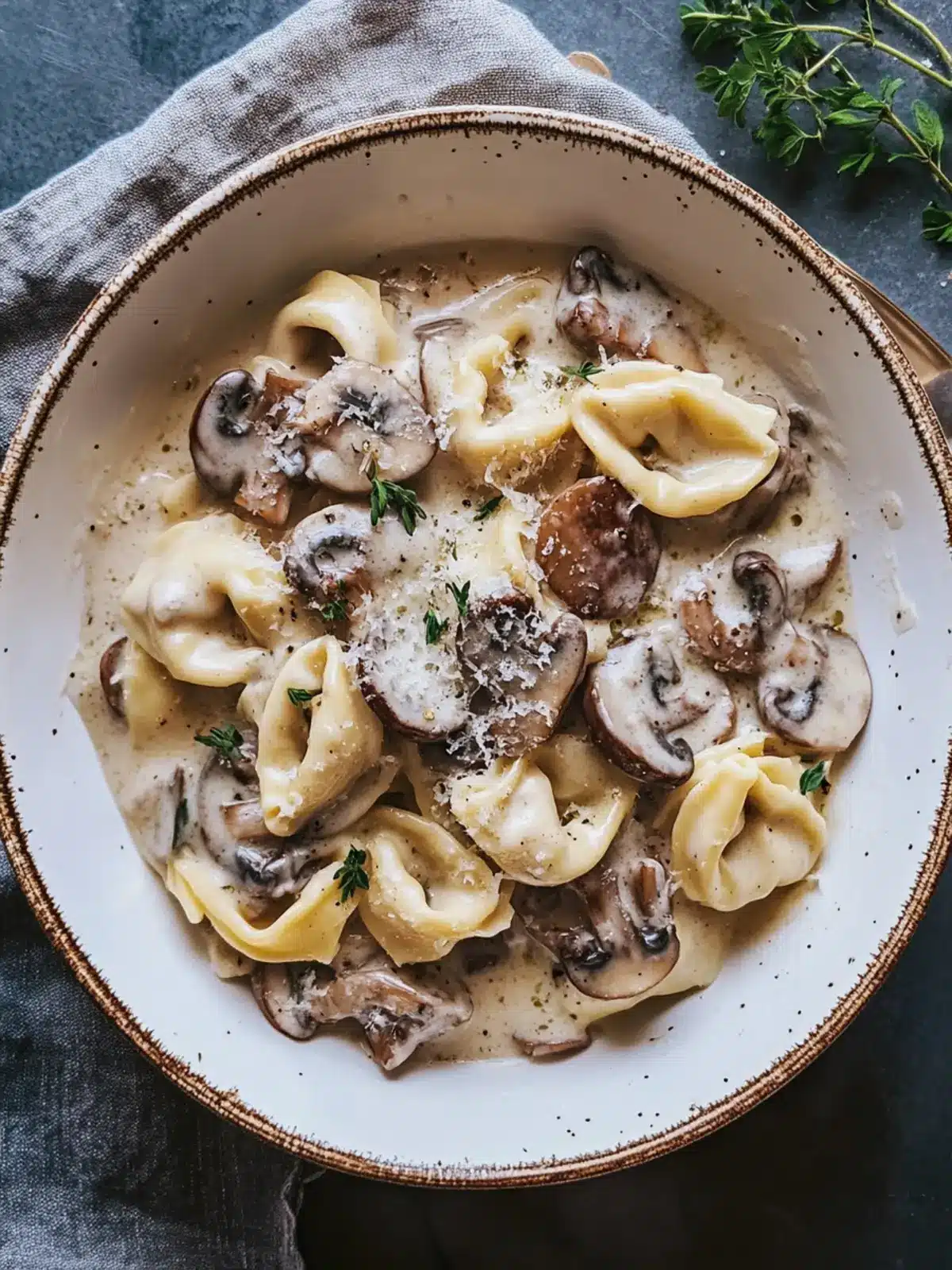 Creamy Mushroom Tortellini Alfredo That Will Wow Your Taste Buds 2 Creamy Mushroom Tortellini Alfredo