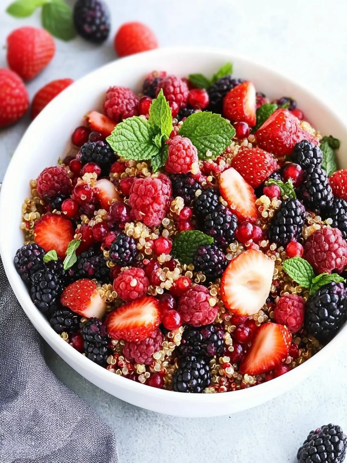 Bursting Berry Quinoa Salad to Brighten Your Day 5 Berry Quinoa Salad