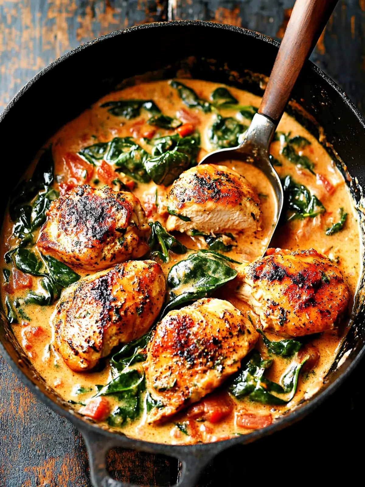 Creamy Paprika Chicken and Spinach: Comfort Food Bliss 3 Creamy Paprika Chicken and Spinach