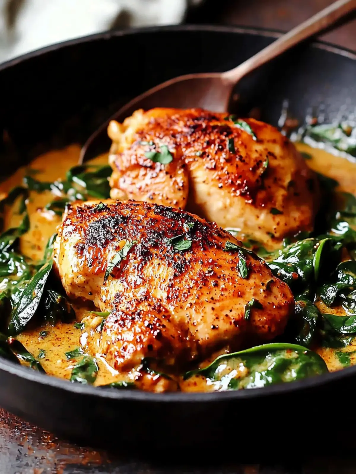Creamy Paprika Chicken and Spinach: Comfort Food Bliss 5 Creamy Paprika Chicken and Spinach