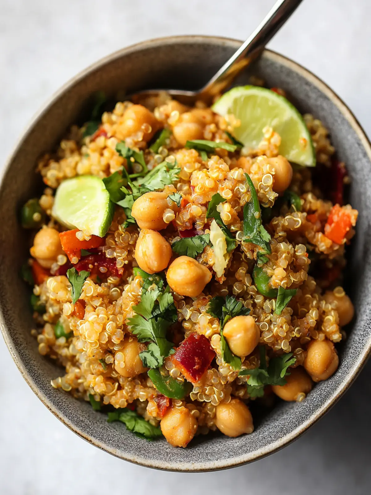 Curried Chickpea Quinoa Salad for a Flavorful Boost 3 Curried Chickpea Quinoa Salad
