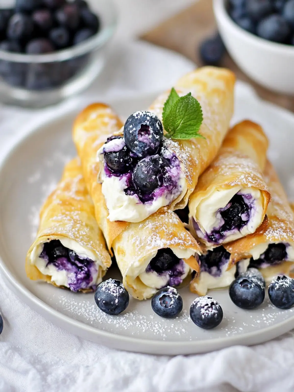 Crispy Keto Blueberry Cream Cheese Roll-Ups You’ll Crave 4 Crispy Keto Blueberry Cream Cheese Roll-Ups