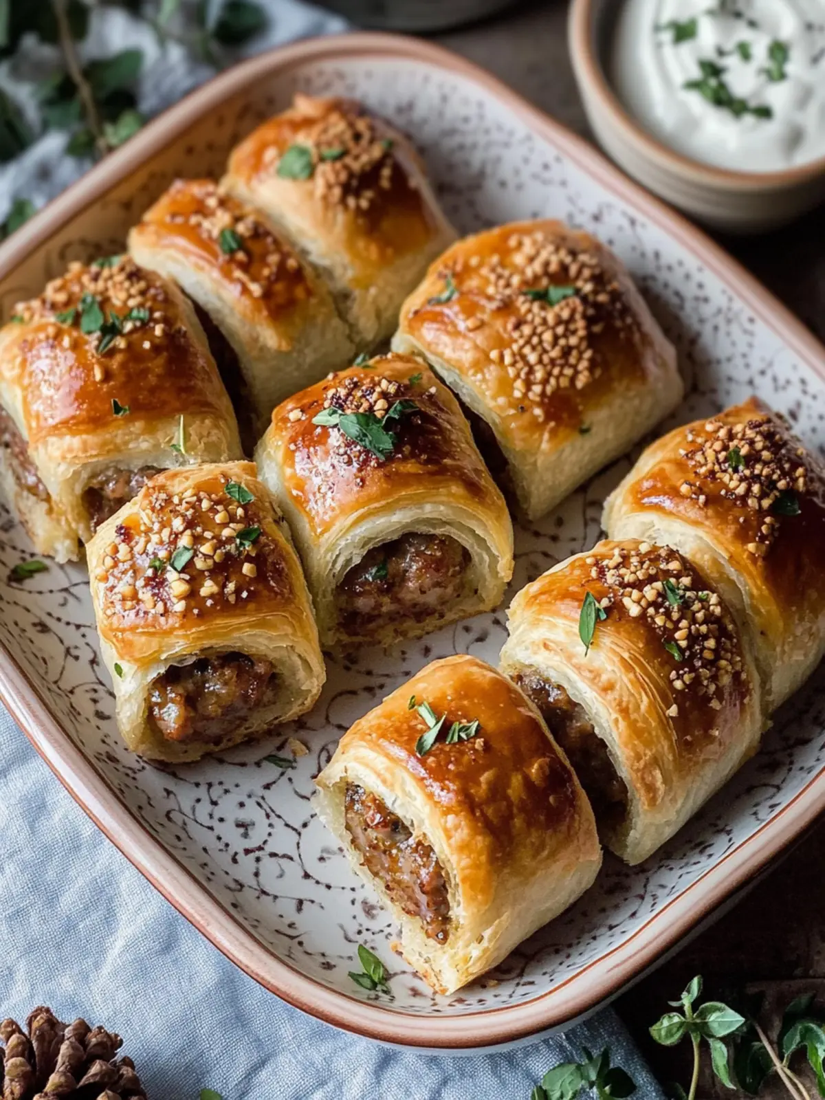 Irresistible Easy Sausage Rolls with Honey & Mustard Bliss 2 Easy Sausage Rolls with Honey & Mustard