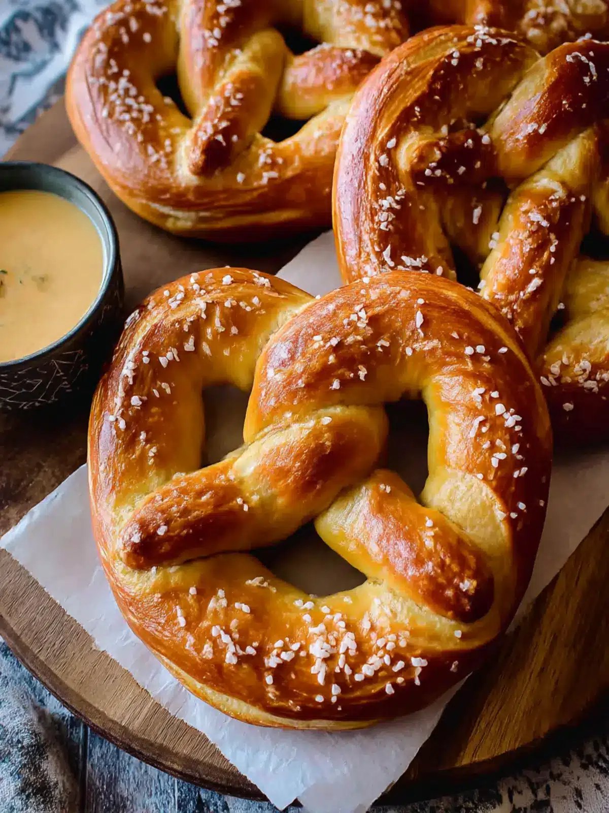 Irresistibly Easy Homemade Soft Pretzels Recipe with Cheese Dip 2 Easy Homemade Soft Pretzels Recipe