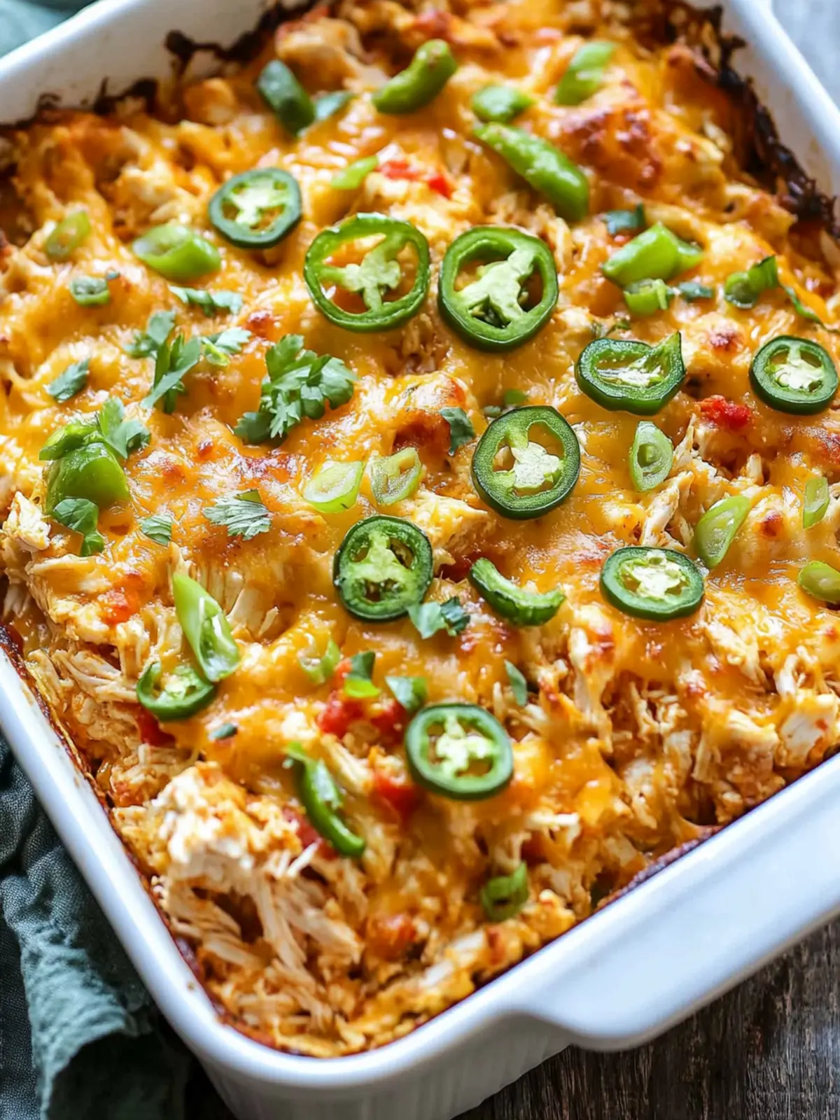 Spicy Jalapeño Buffalo Chicken Casserole for Comfort Food Bliss 4 Jalapeño Buffalo Chicken Casserole