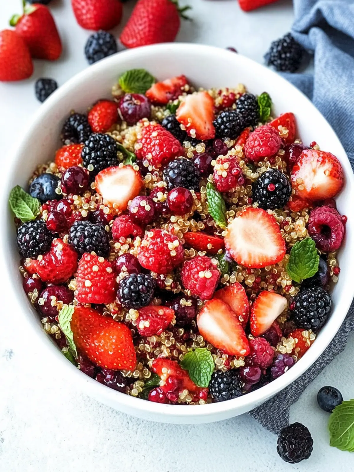 Bursting Berry Quinoa Salad to Brighten Your Day 3 Berry Quinoa Salad