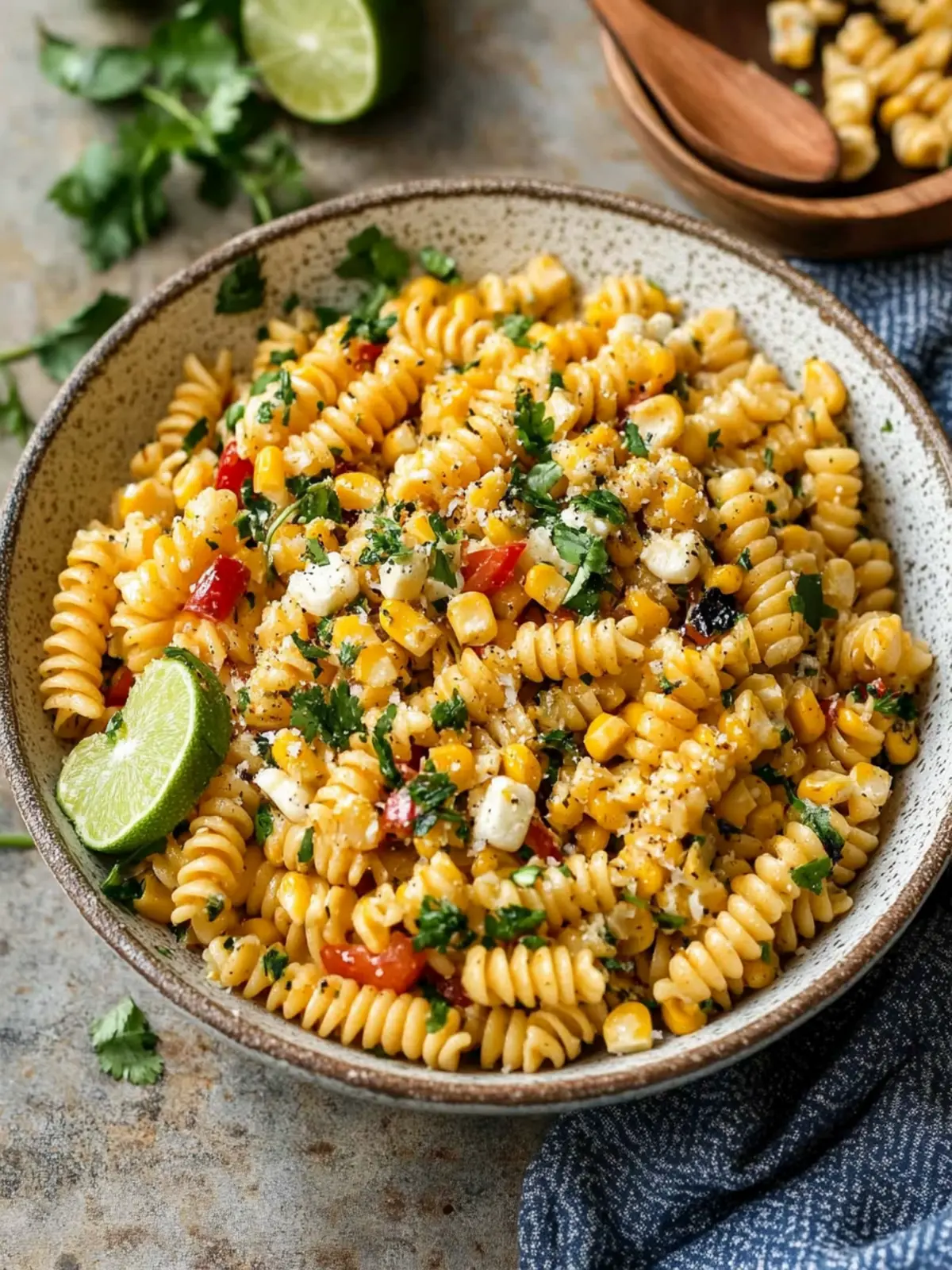 Elote Pasta Salad Recipe With Charred Corn And Zesty Chili-Lime 5 Elote Pasta Salad Recipe With Charred Corn And Chili-Lime Dressing