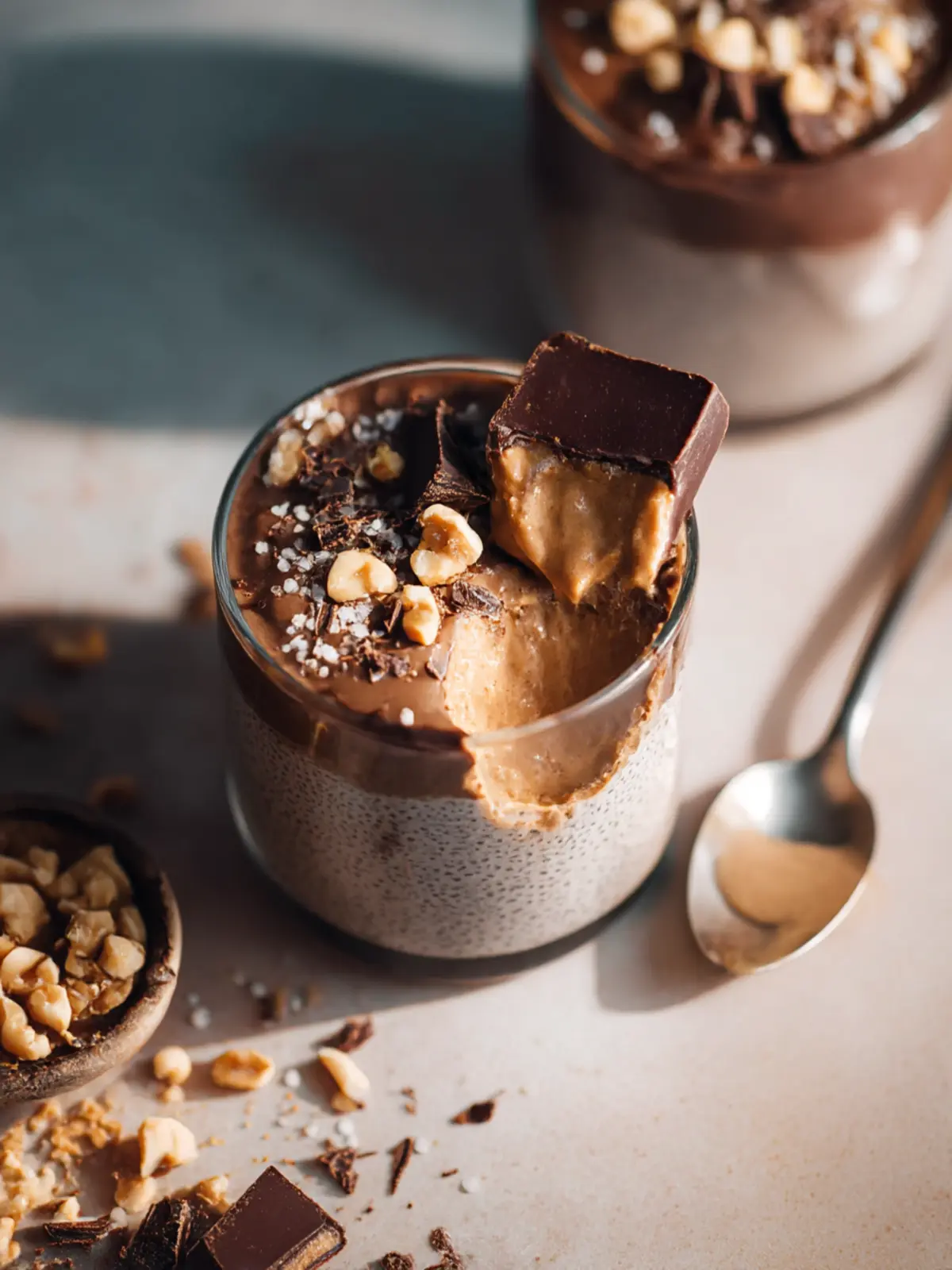 Indulge in Creamy Peanut Butter Cup Chia Pudding Bliss 2 Creamy Peanut Butter Cup Chia Pudding