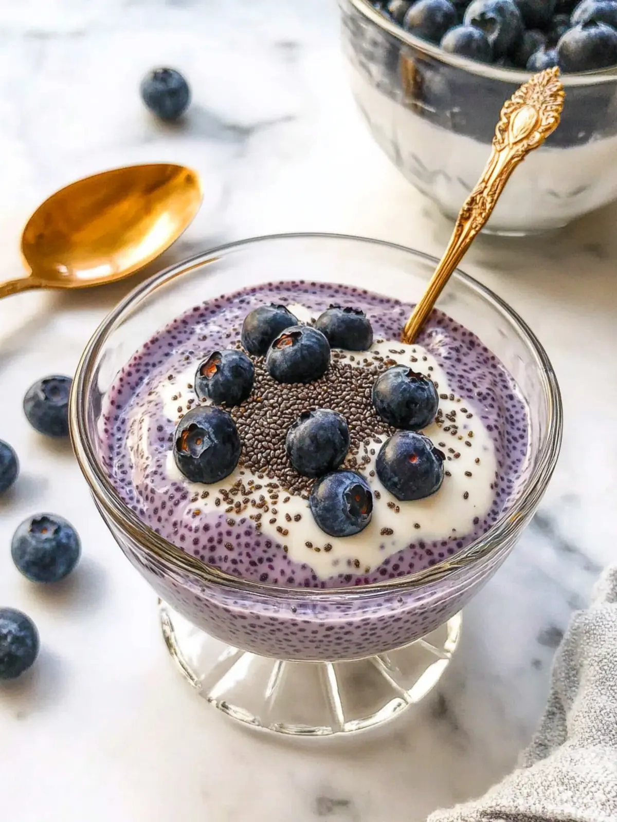 Indulge in Creamy Blueberry Chia Pudding with Greek Yogurt 5 Creamy Blueberry Chia Pudding with Greek Yogurt