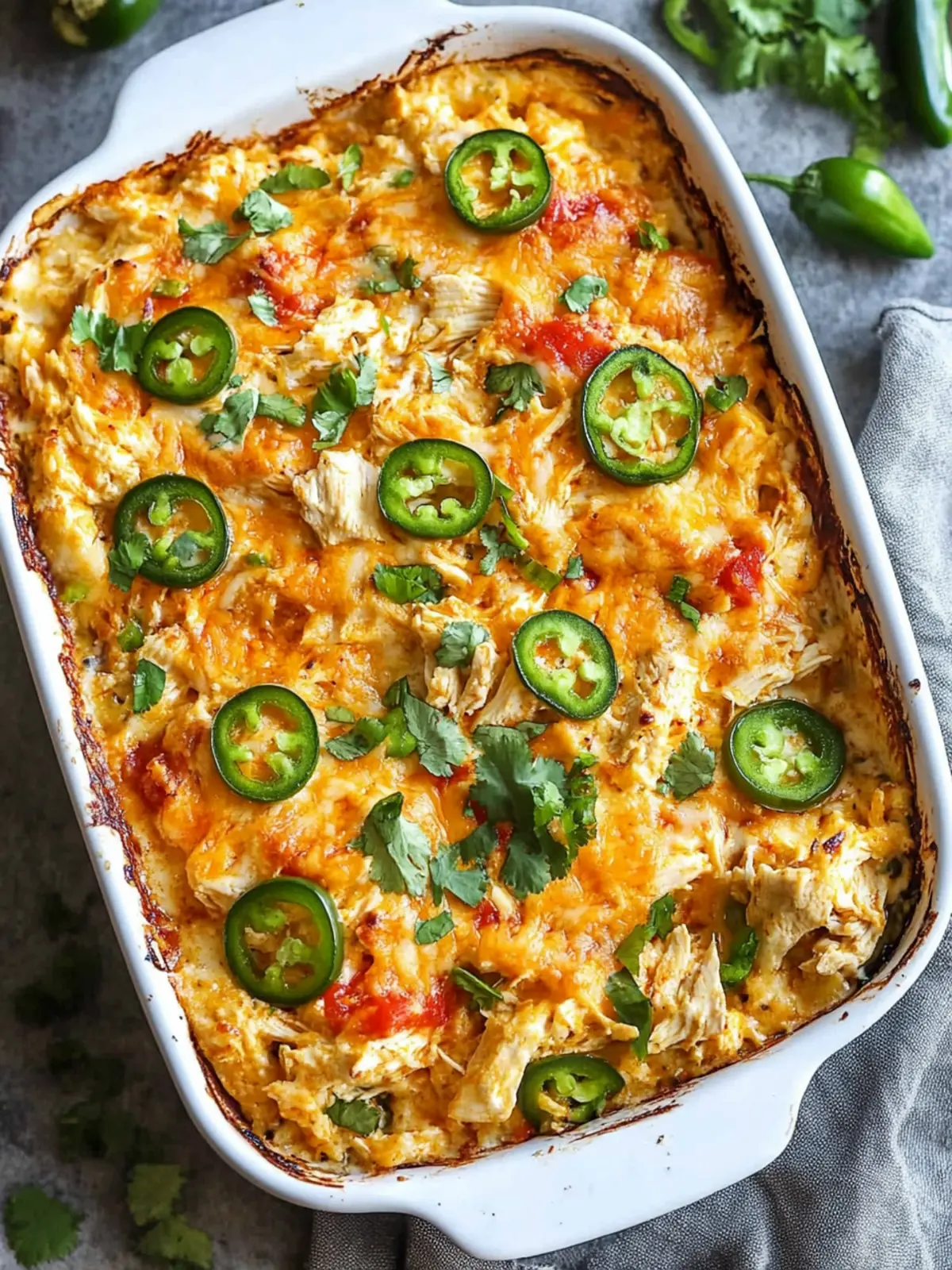 Spicy Jalapeño Buffalo Chicken Casserole for Comfort Food Bliss 5 Jalapeño Buffalo Chicken Casserole