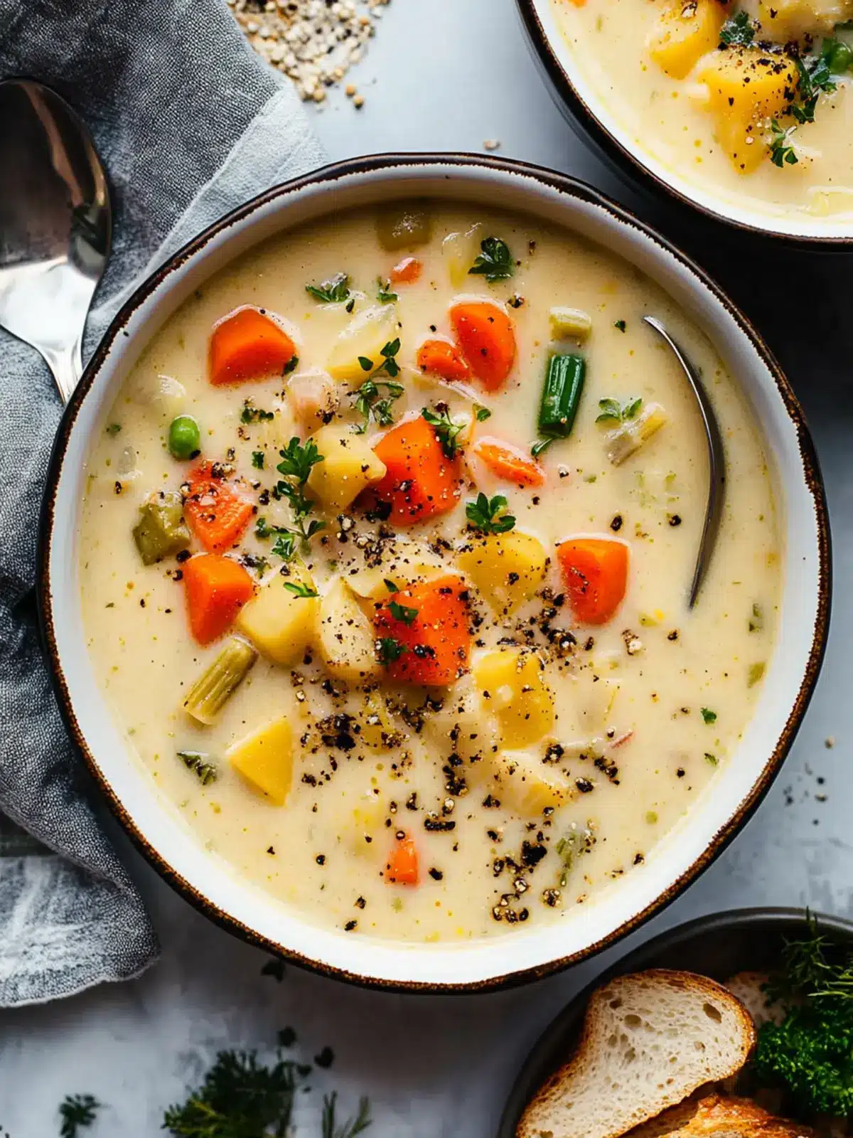 One Pot Creamy Vegetable Soup to Warm Your Soul 2 One Pot Creamy Vegetable Soup
