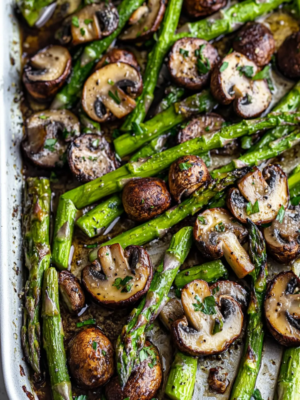 Savory Roasted Asparagus and Mushrooms You'll Love Making 2 Roasted Asparagus and Mushrooms