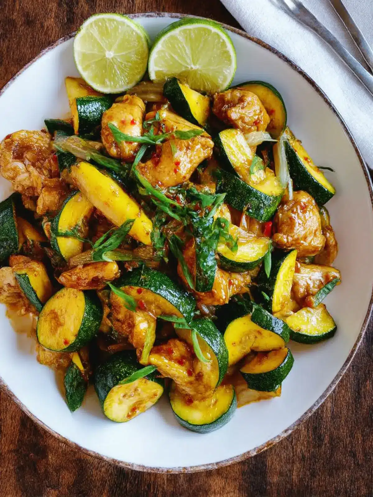 Zucchini Chicken Stir Fry in the Air Fryer: Quick and Tasty! 2 Zucchini Chicken Stir Fry in the Air Fryer