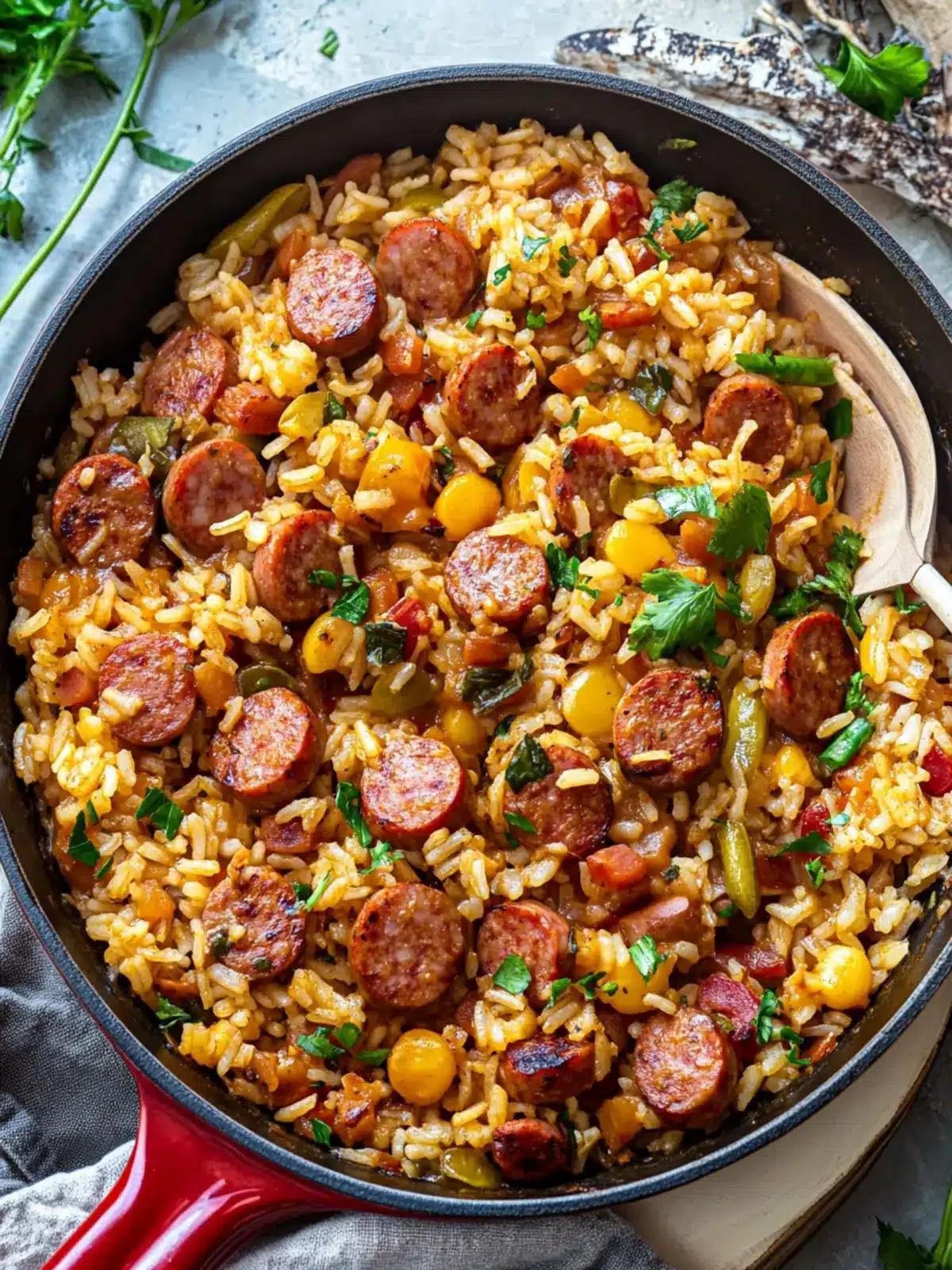Sizzle Up Your Dinner with Kielbasa and Rice Skillet Delight 5 Kielbasa and Rice Skillet