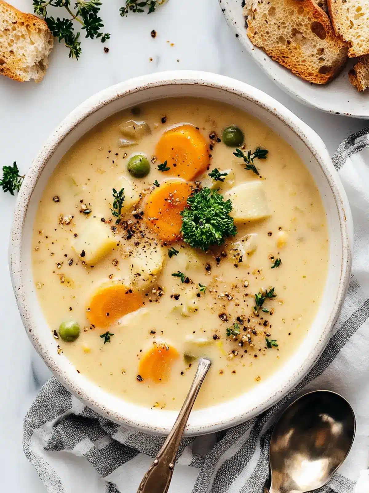 One Pot Creamy Vegetable Soup to Warm Your Soul 4 One Pot Creamy Vegetable Soup