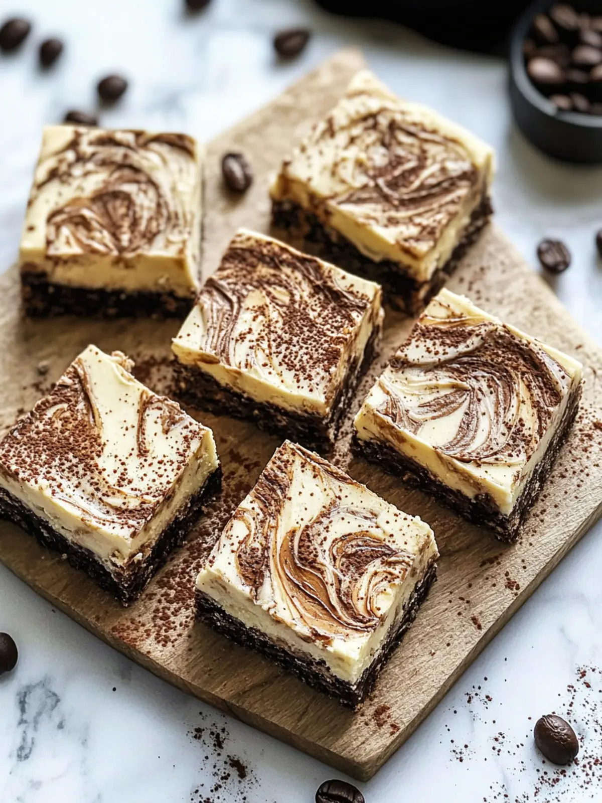 Decadent Espresso Swirl Bars: A Dreamy Cheesecake Treat 2 Espresso Swirl Bars