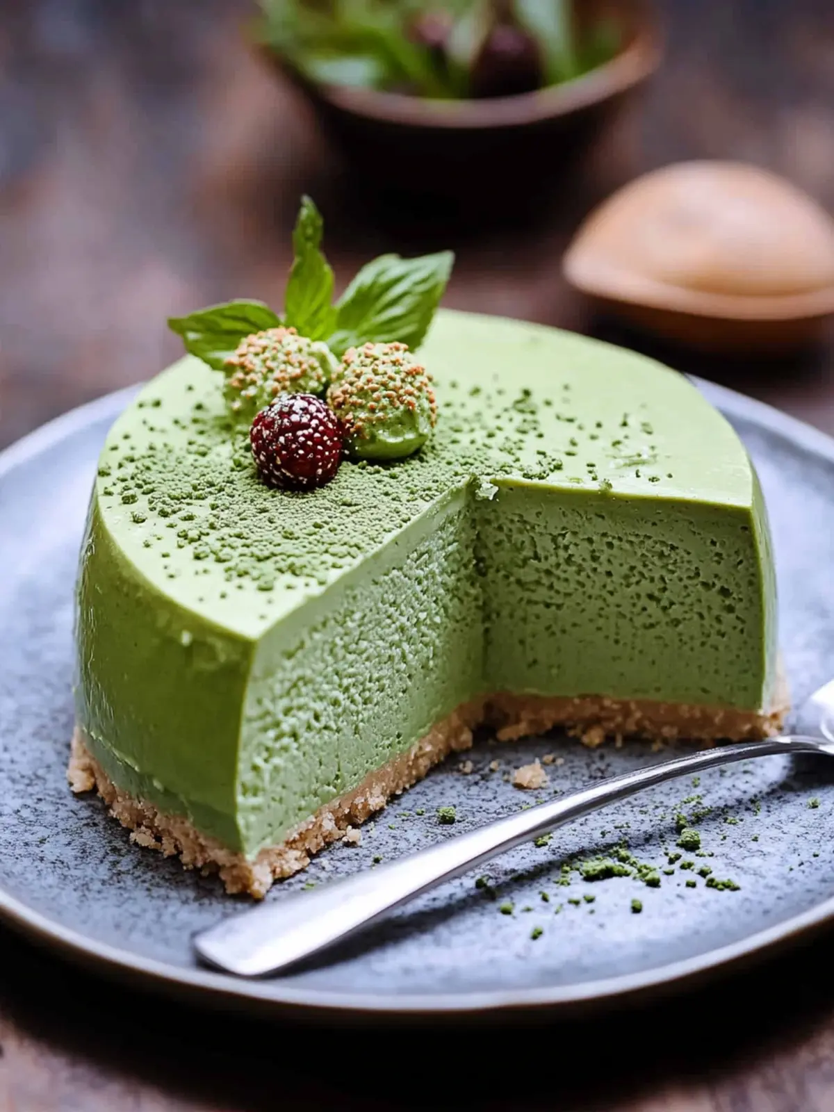 Creamy Matcha Rare Cheesecake No Bake for Sweet Relaxation 3 Matcha Rare Cheesecake (No Bake)