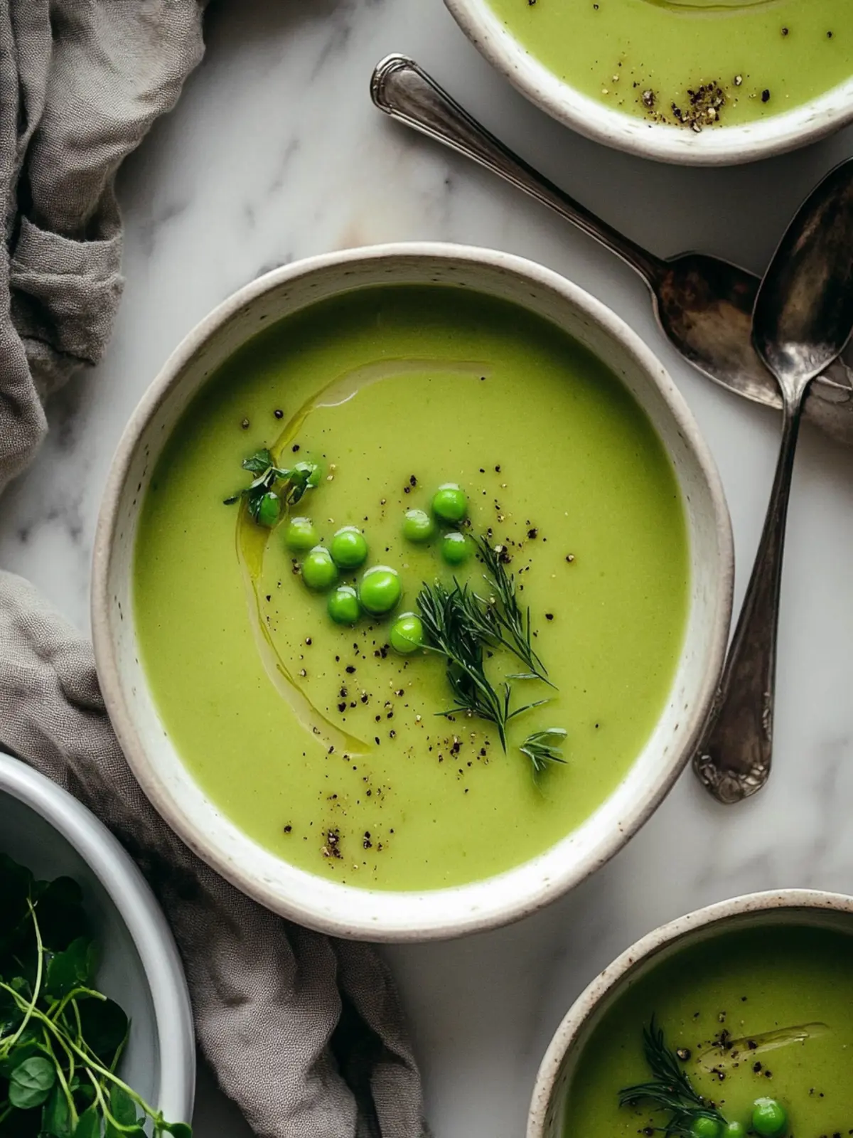 Brighten Your Day with Creamy Green Pea Soup Delight 4 Green Pea Soup