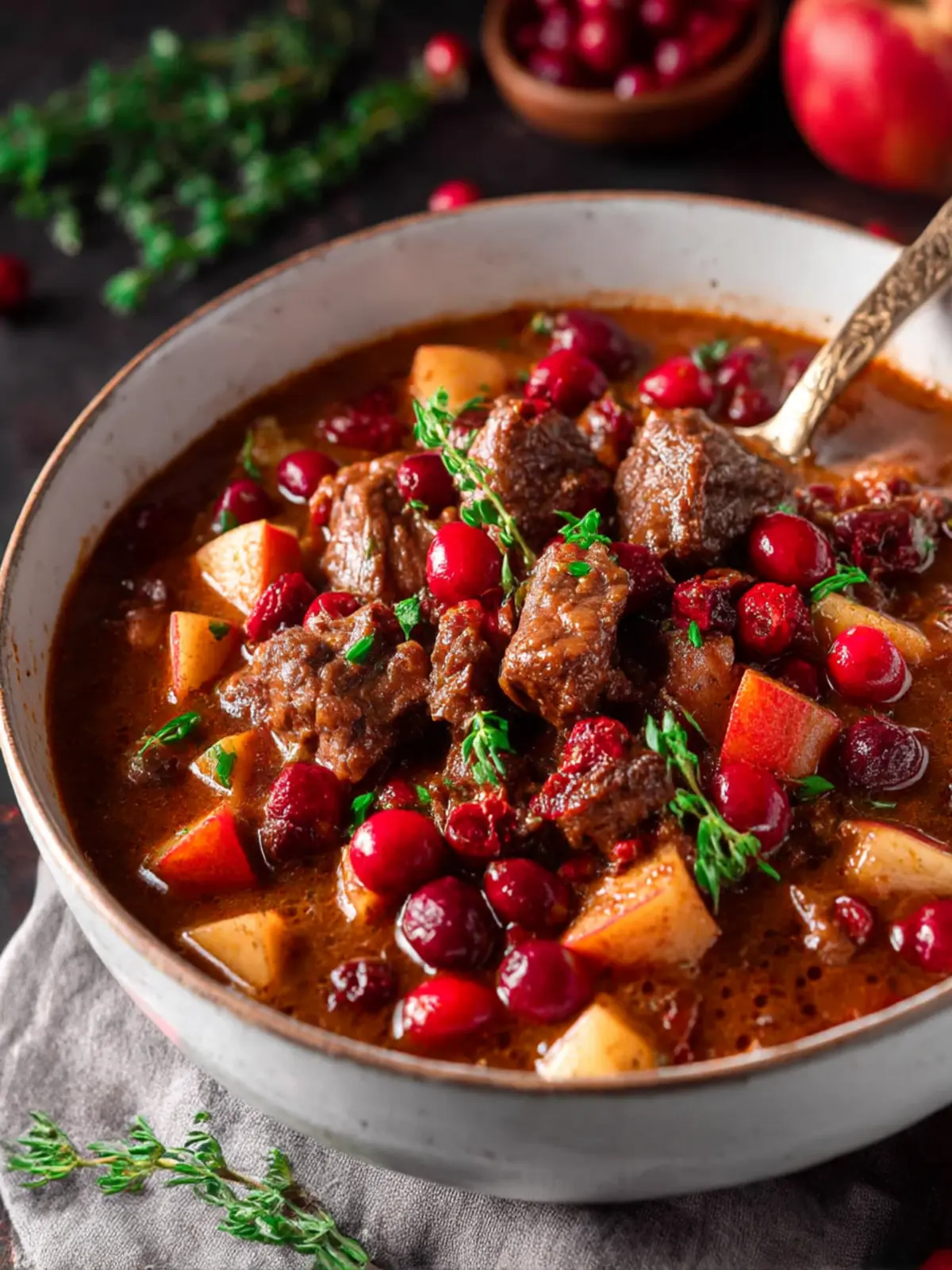 Comforting Cranberry Apple Beef Stew for Cozy Nights 4 Cranberry Apple Beef Stew