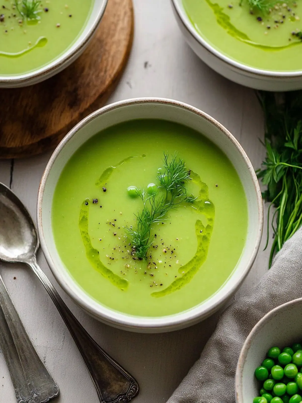Brighten Your Day with Creamy Green Pea Soup Delight 2 Green Pea Soup