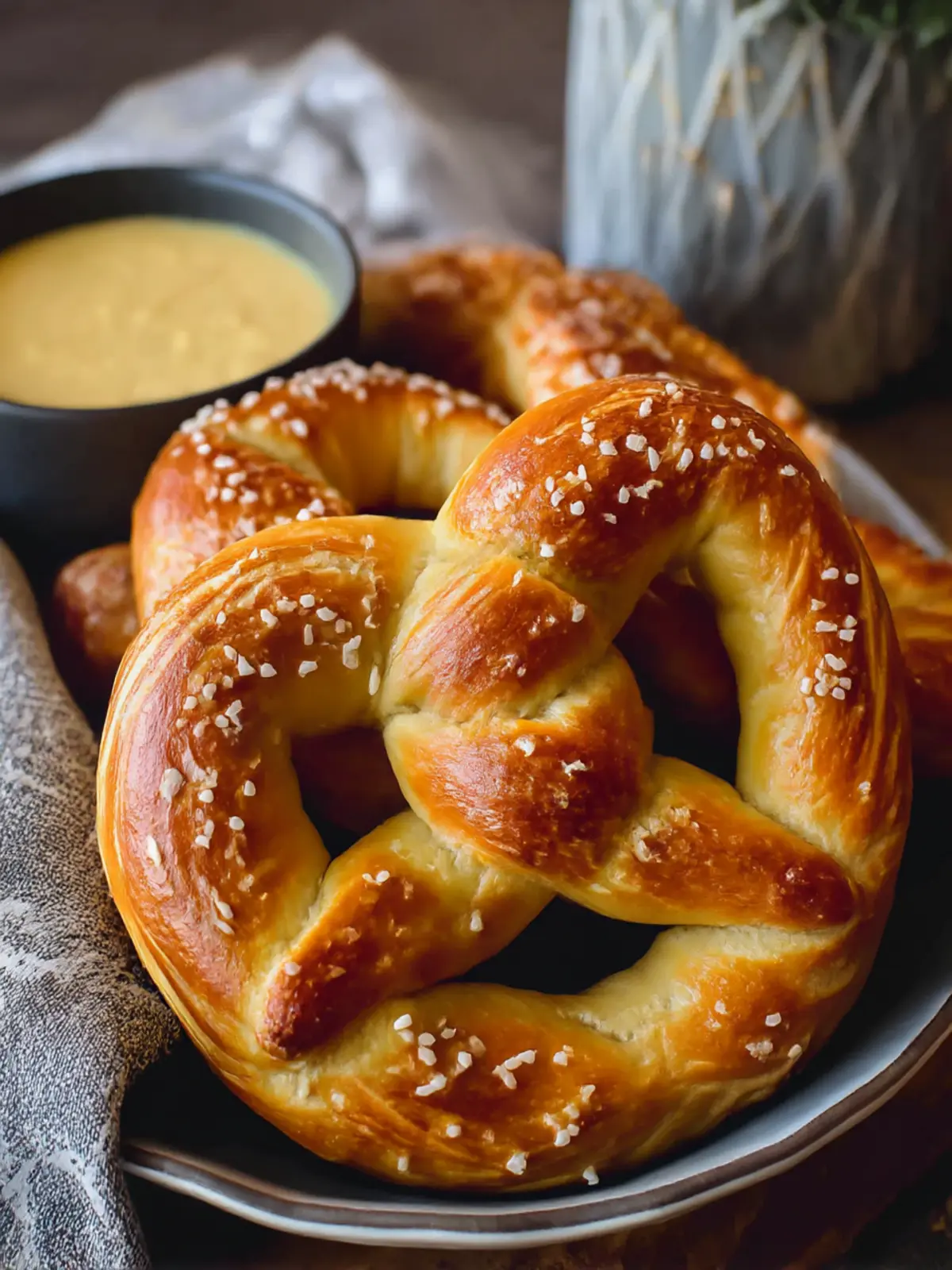 Irresistibly Easy Homemade Soft Pretzels Recipe with Cheese Dip 5 Easy Homemade Soft Pretzels Recipe