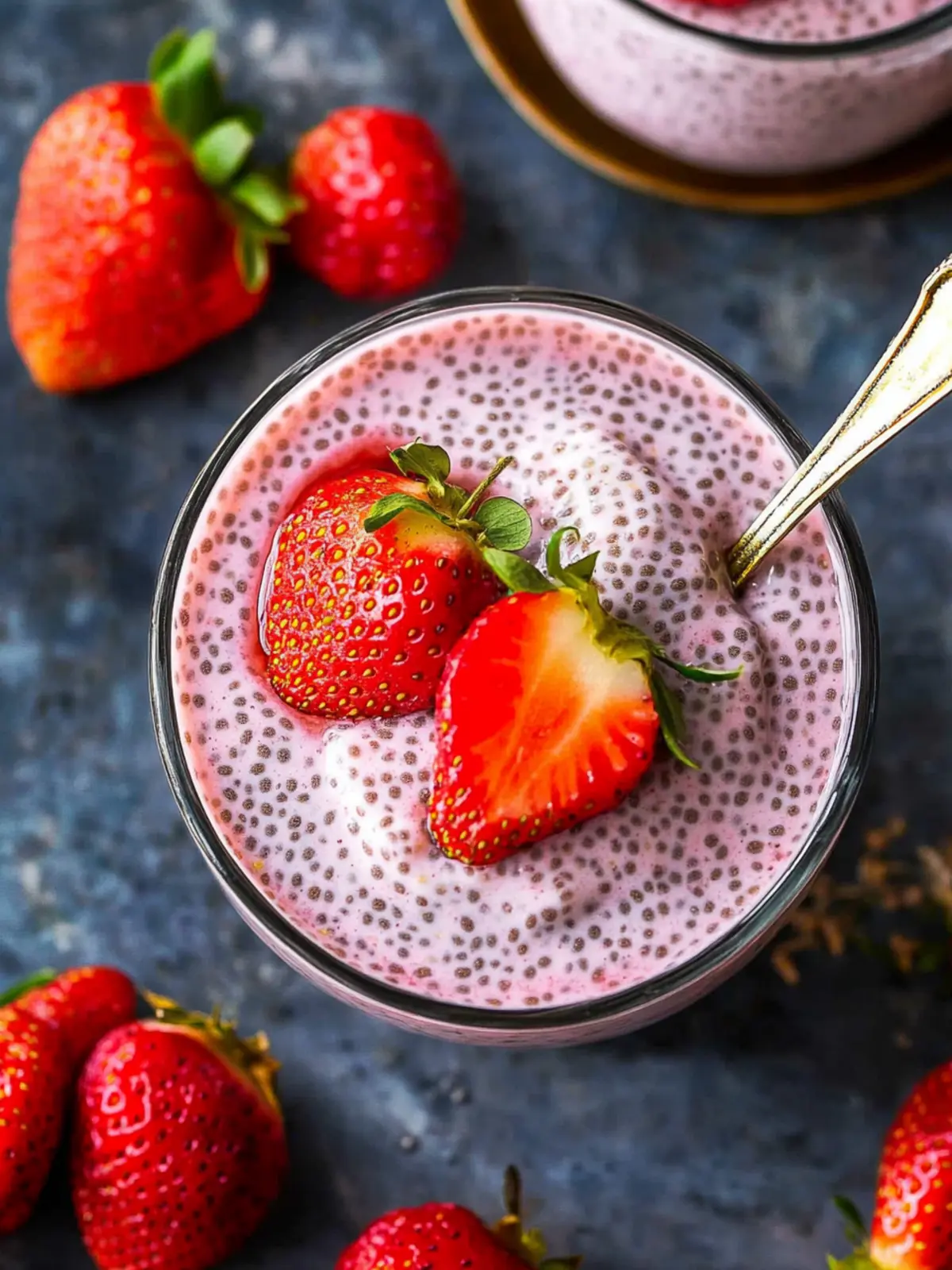 Delicious Strawberry Chia Pudding with Greek Yogurt Magic 5 Strawberry Chia Pudding with Greek Yogurt