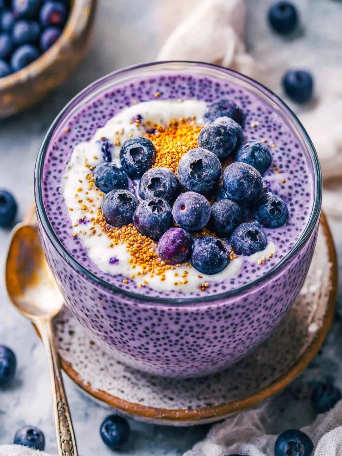 Indulge in Creamy Blueberry Chia Pudding with Greek Yogurt 4 Creamy Blueberry Chia Pudding with Greek Yogurt