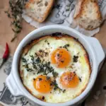 Savory French Baked Eggs in Oven for a Cozy Brunch Treat 6 French Baked Eggs in Oven (Shirred Eggs/Oeufs Cocotte)