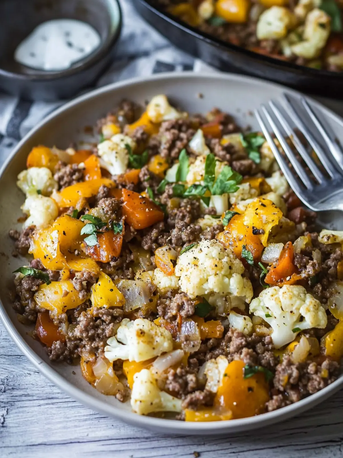 Easy Cauliflower and Ground Beef Hash for Busy Weeknights 4 Cauliflower and Ground Beef Hash