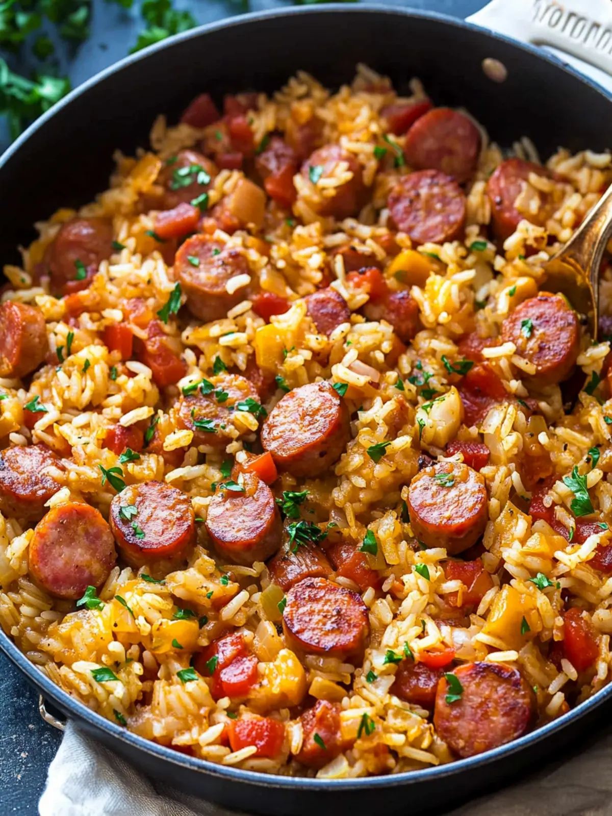 Sizzle Up Your Dinner with Kielbasa and Rice Skillet Delight 3 Kielbasa and Rice Skillet