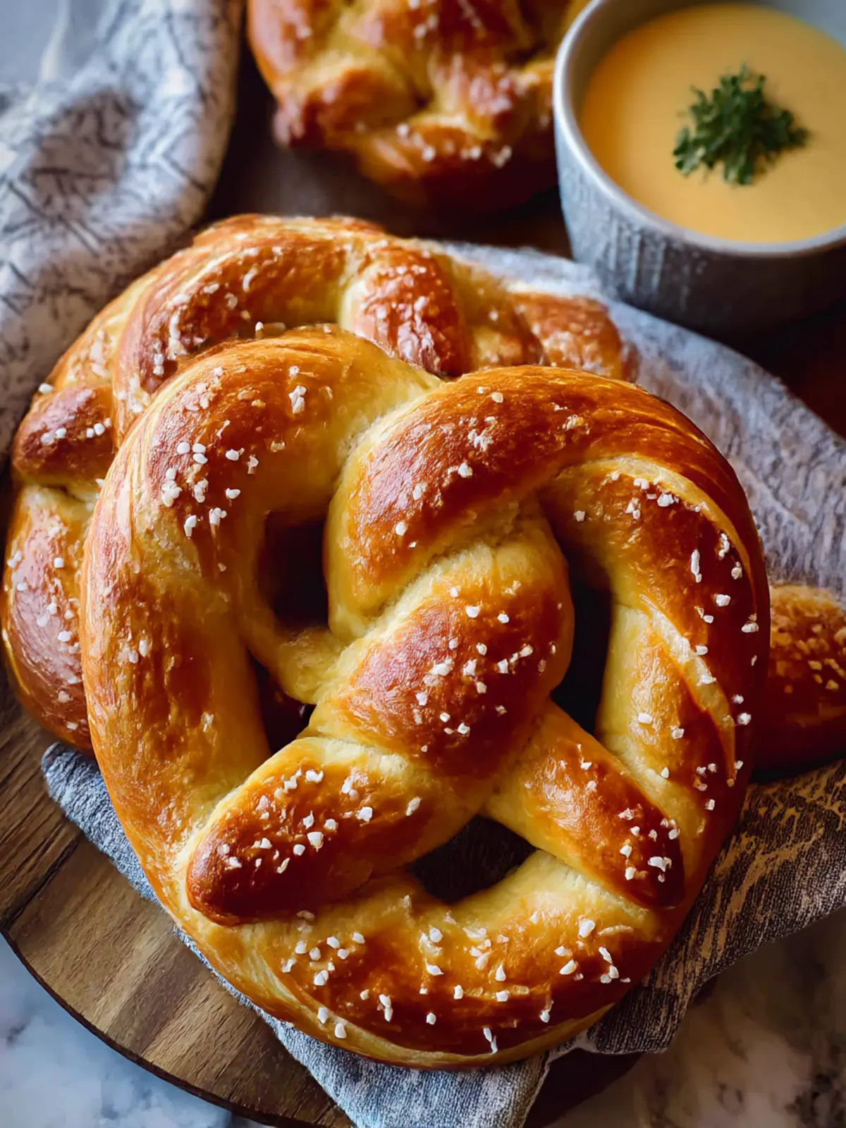 Irresistibly Easy Homemade Soft Pretzels Recipe with Cheese Dip 3 Easy Homemade Soft Pretzels Recipe
